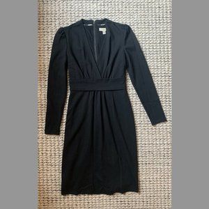 Vintage Burberry Black Long Sleeve Dress